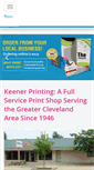 Mobile Screenshot of keenerprinting.com